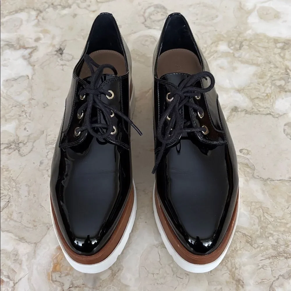 Aldo Sevaedia Wedge Platform Oxfords Chunky Lace-Ups - Picture 4 of 12